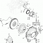 5.0L MPI ALPHA/BRAVO 0M600000 THRU 0W059999 Cylinder block and flywheel housing