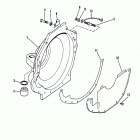 175  (2 BBL.)    GM 262 V-6  1987 0B527955 THRU 0B773242 Flywheel housing