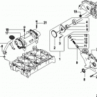 2.0L EI 130 70000000 THRU 70002129 Oil pump and balance shaft