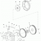 CMD 2.8 EI 165 88005001 THRU 88005167 Flywheel housing(inboard)