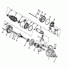 7.3L (BRAVO & MIE) DIESEL  NAV 444 V-8 1994-1996 0F060000 AND UP Starter motor (stern drive)