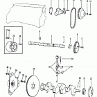 3.0L    GM 181 I/L4  1987-1989 0B450801 THRU 0C856558 Crankshaft, camshaft, water pump (140-3.0l  /  181 cid)