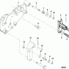 350 MAG MPI ALPHA/BRAVO 0L331599 THRU 0M299999 Shift bracket(bravo engines)