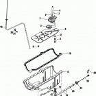 5.0L MPI ALPHA/BRAVO 0M600000 THRU 0W059999 Oil pan and oil pump