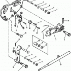 200  (2 BBL.)   GM 305 V-8  1987 0B525982 THRU 0B774444 Shift bracket(alpha engines)