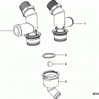 8.2L Mag (H.O. Model) 1A351597 & Up Drain fitting assembly