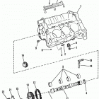 4.3L (GEN II) (2 BBL.)    GM 262 V-6 1992-1993 0D714107 THRU 0F000877 Cylinder block and camshaft