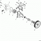 4.3L CARB ALPHA/BRAVO 0W650000 THRU 1A063239 Sea water pump assembly, alpha  /  bravo closed cooling