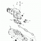 5.0L CARB ALPHA/BRAVO 0W650000 & Up Exhaust manifold and elbow