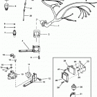 5.7L (2 BBL.)  GM 350 V-8 1996 0F601000 THRU 0K001526 Wiring harness and electrical components