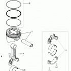 4.3L MPI  ALPHA/BRAVO 1A030370 THRU 1A063239 Pistons and connecting rods