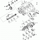 4.3L MPI ALPHA/BRAVO EC 1A637496 & Up Cylinder block, camshaft, crankshaft and balanceshaft
