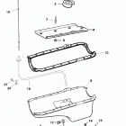 200  (2 BBL.)   GM 305 V-8  1987 0B525982 THRU 0B774444 Oil pan and oil pump