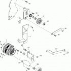 350 MAG MPI ALPHA/BRAVO 0L331599 THRU 0M299999 Alternator and brackets(delco)