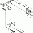 200  (2 BBL.)   GM 305 V-8  1987 0B525982 THRU 0B774444 Shift bracket(bravo engines)