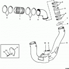 5.7L (2 BBL.)  GM 350 V-8 1996 0F601000 THRU 0K001526 Глушитель