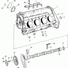 5.7L EFI  (2 BBL.-TBI)  GM 350 V-8 1997 0K001506 THRU 0K999999 Cylinder block and camshaft(roller lifters)