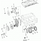 4.3L (GEN +) (2 BBL.)    GM 262 V-6 1998 0L010044 THRU 0M614999 Intake manifold and front cover
