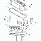 3.0L    GM 181 I/L4  1987-1989 0B450801 THRU 0C856558 Cylinder head and rocker cover (140-3.0l  /  181 cid)