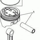 100 VAZER EC 1A035295 THRU 1A036006 Cylinder block, piston
