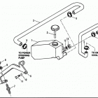 7.3L (BRAVO & MIE) DIESEL  NAV 444 V-8 1994-1996 0F060000 AND UP Power steering reservoir  /  hose (stern drive)