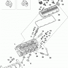 496 MAG (Base Model) 0M025000 THRU 0M687082 Головка цилиндра