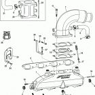 8.2L Mag (H.O. Model) 1A351597 & Up Exhaust manifold, elbow and riser