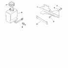 4.3L (GEN +) (2 BBL.)    GM 262 V-6 1998 0L010044 THRU 0M614999 Oil reservoir bottle and bracket