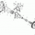 5.0L MPI ALPHA/BRAVO 0M600000 THRU 0W059999 Sea water pump assembly