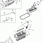 4.5L MPI 250 Alpha/Bravo EC 2A441953 & Up Cylinder head and rocker cover