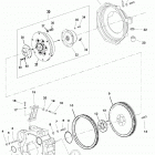 CMD 2.8 EI 165 88005001 THRU 88005167 Flywheel housing(sterndrive)
