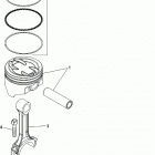 4.3L MPI  ALPHA/BRAVO 0M300000 THRU 0M614999 Pistons and connecting rods
