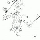 BRAVO THREE 0W250000 & Up Gimbal ring and steering lever, axius