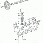 2.5L SDI 75 I5 ANF001003 & Up Engine components, camshaft and valves