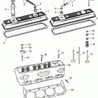 5.0L EFI     GM 305 V-8  1998 0L012052 THRU 0L339999 Cylinder head and rocker cover