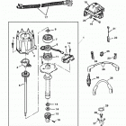5.7LX EFI (4 BBL.-TBI)  GM 350 V-8 1996 0F752400 THRU 0K001505 Distributor and ignition components