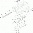 5.0L MPI ALPHA/BRAVO 1A611928 THRU 1A623184 Cylinder block, camshaft and crankshaft