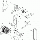 4.3L CARB ALPHA/BRAVO 1A063240 & Up Alternator and brackets