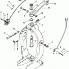 ALPHA ONE (GEN.II)    1991-1995 0D469859 THRU 0F679999 Gimbal ring and steering lever