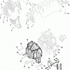 CMD 1.7 MI 120 I/L4 88109041 & Up Timing cover and flywheel housing(inboard)