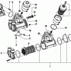 CMD QSD 2.8 ES 220 88300000 & Up Oil cooler and filter assembly