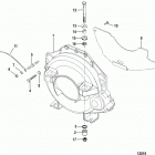 350 MAG MPI ALPHA/BRAVO 0L010019 THRU 0L339999 Flywheel housing(without blacktrac)