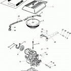 4.3L (GEN II) (2 BBL.)      GM 262 V-6 1996 0F601127 THRU 0F802999 Carburetor and throttle linkage(2 barrel)