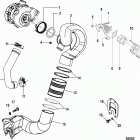 CMD QSD 2.8 ES 220 88300000 & Up Exhaust components, sterndrive