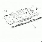 4.3L CARB ALPHA/BRAVO 0M615000 THRU 0W300012 Впускной коллектор