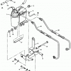 5.7LX EFI (4 BBL.-TBI)  GM 350 V-8 1996 0F752400 THRU 0K001505 Vapor separator tank and fuel lines