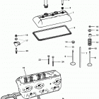 4.3L (GEN II) (2 BBL.)      GM 262 V-6 1996 0F601127 THRU 0F802999 Cylinder head and rocker cover