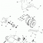 5.7L EFI  (2 BBL.-TBI)  GM 350 V-8 1997 0K001506 THRU 0K999999 Starter motor and alternator