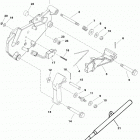 5.7L EFI (GEN+) REPOWER PLUS    GM 350 V-8 ALL Shift bracket (alpha engines)