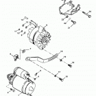 5.7LX EFI (4 BBL.-TBI)  GM 350 V-8 1996 0F752400 THRU 0K001505 Starter motor and alternator